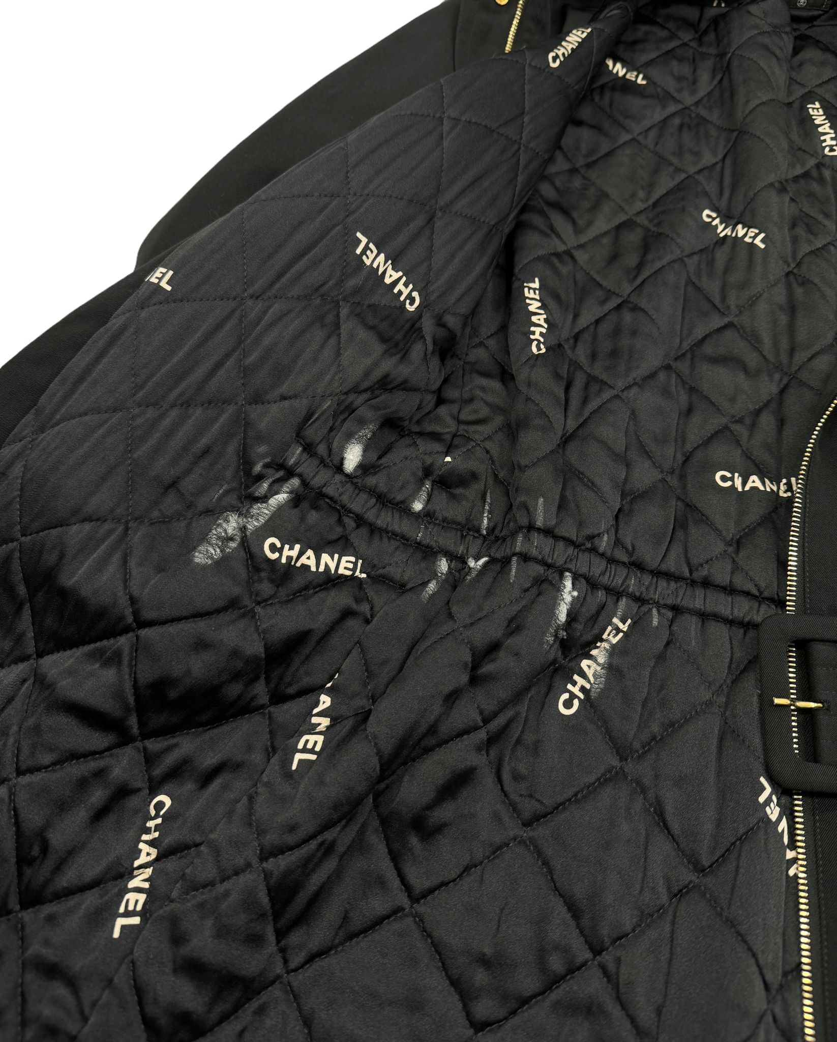 Chanel Black Logo Jacket
