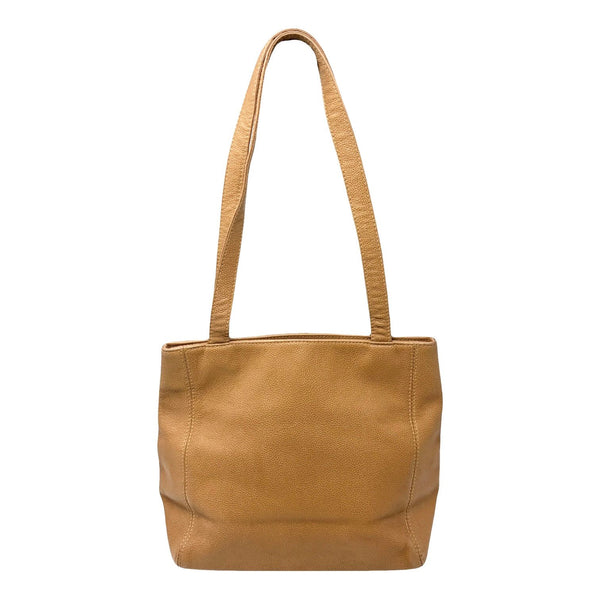 Chanel Beige Caviar Shoulder Tote
