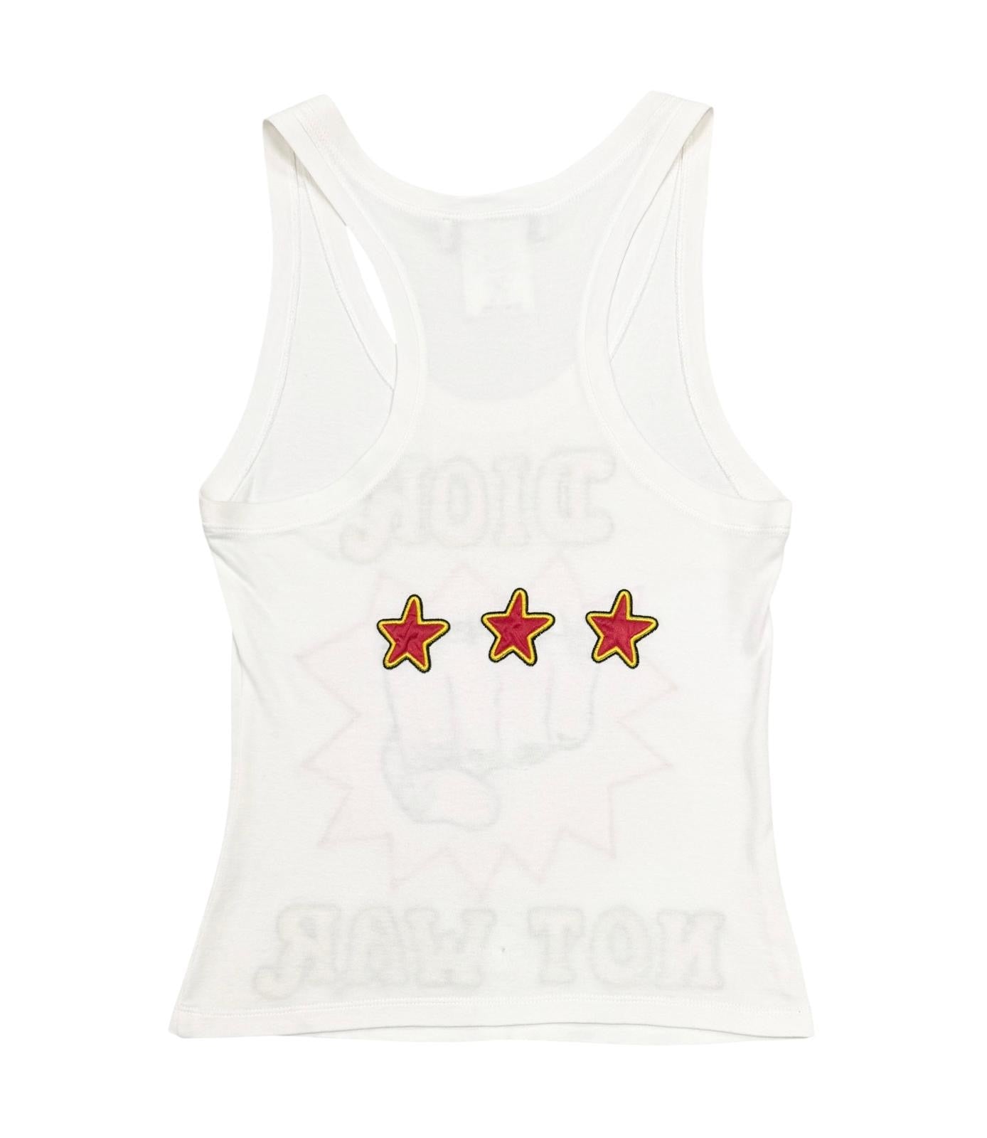 Dior “Not War” Logo Tank Top – Treasures of NYC