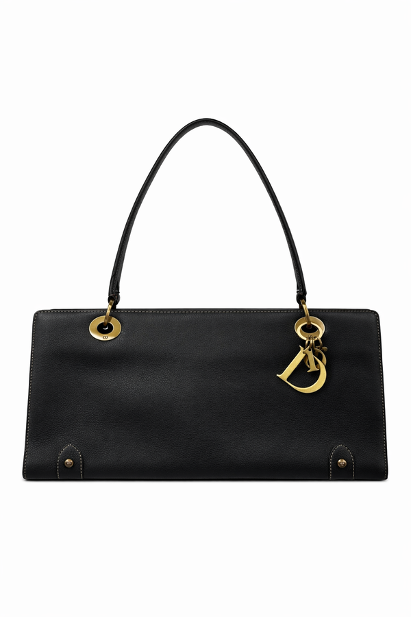 Dior Black Logo Shoulder Bag