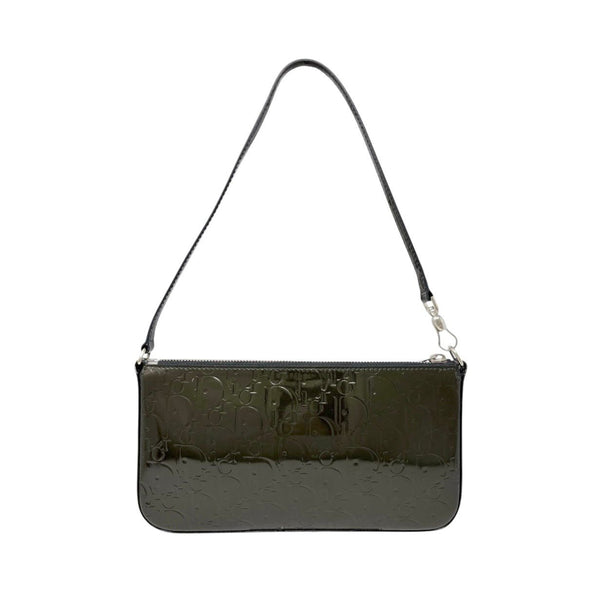 Dior Green Patent Shoulder Bag