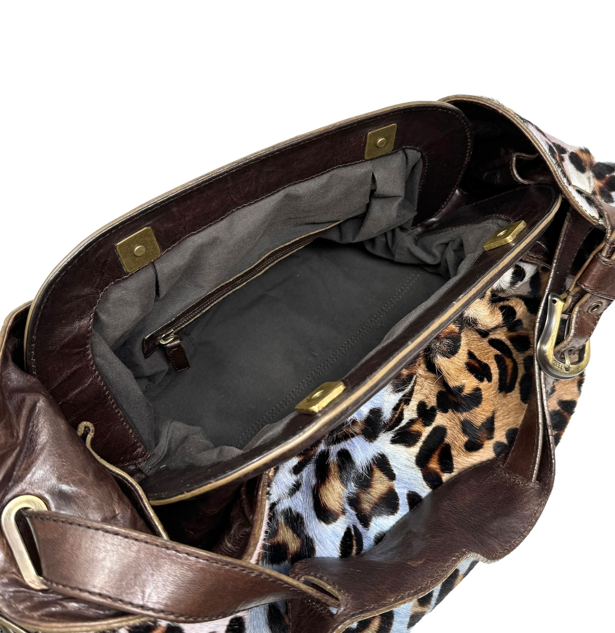 Fendi Multicolor Cheetah Shoulder Bag