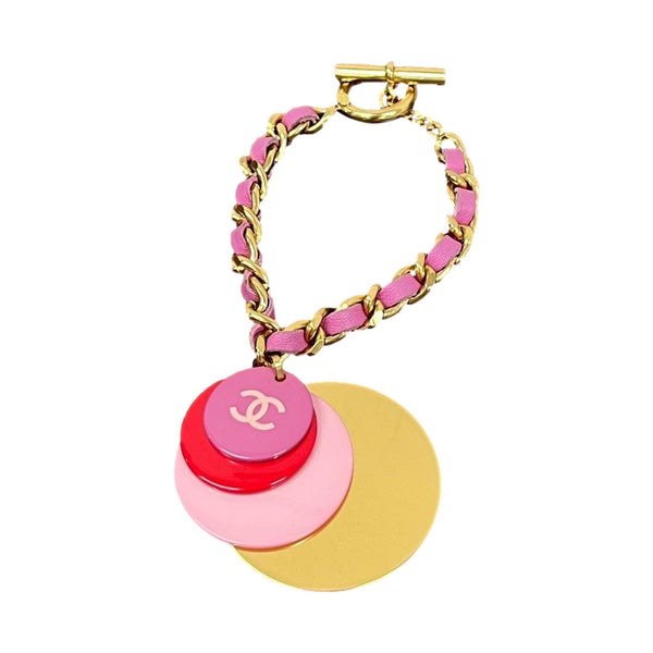 Chanel Gold Logo Charm Bracelet