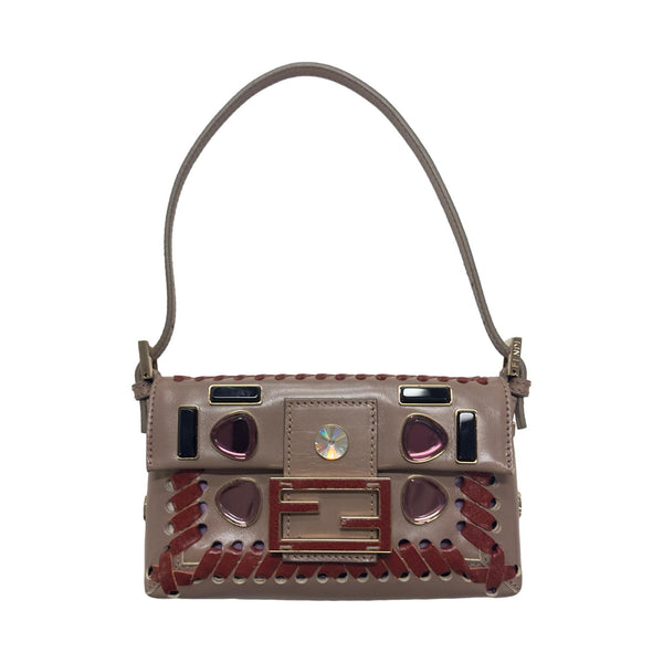 Fendi Jeweled Mini Stitch Baguette