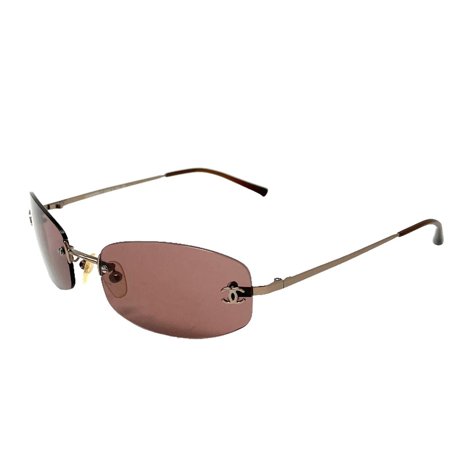 Chanel Pink Rounded Sunglasses