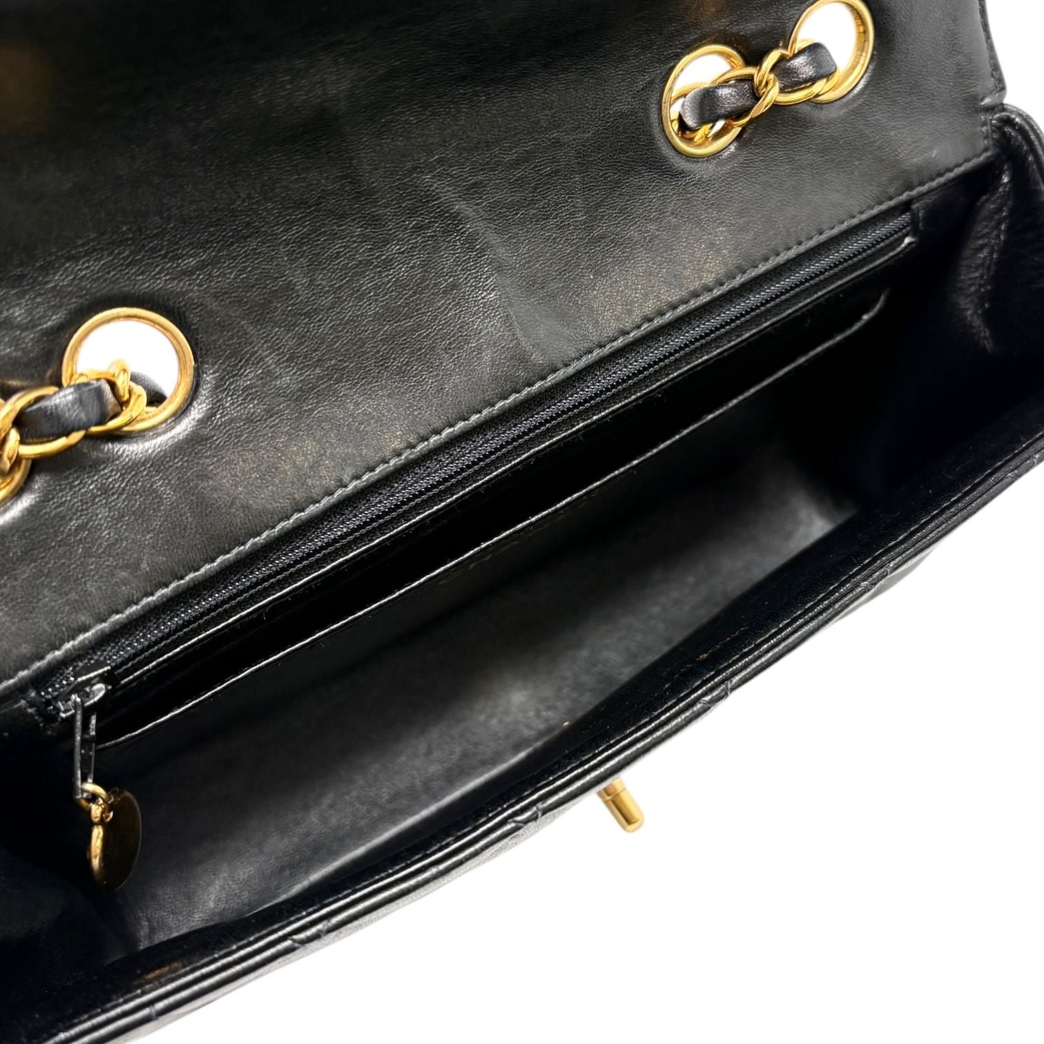 Chanel Black 2way Turnlock Flap Bag