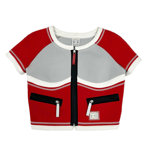 Chanel Red Logo Neoprene Top – Treasures of NYC