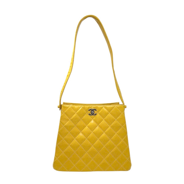 Chanel Yellow Double Sided Shoulder Bag
