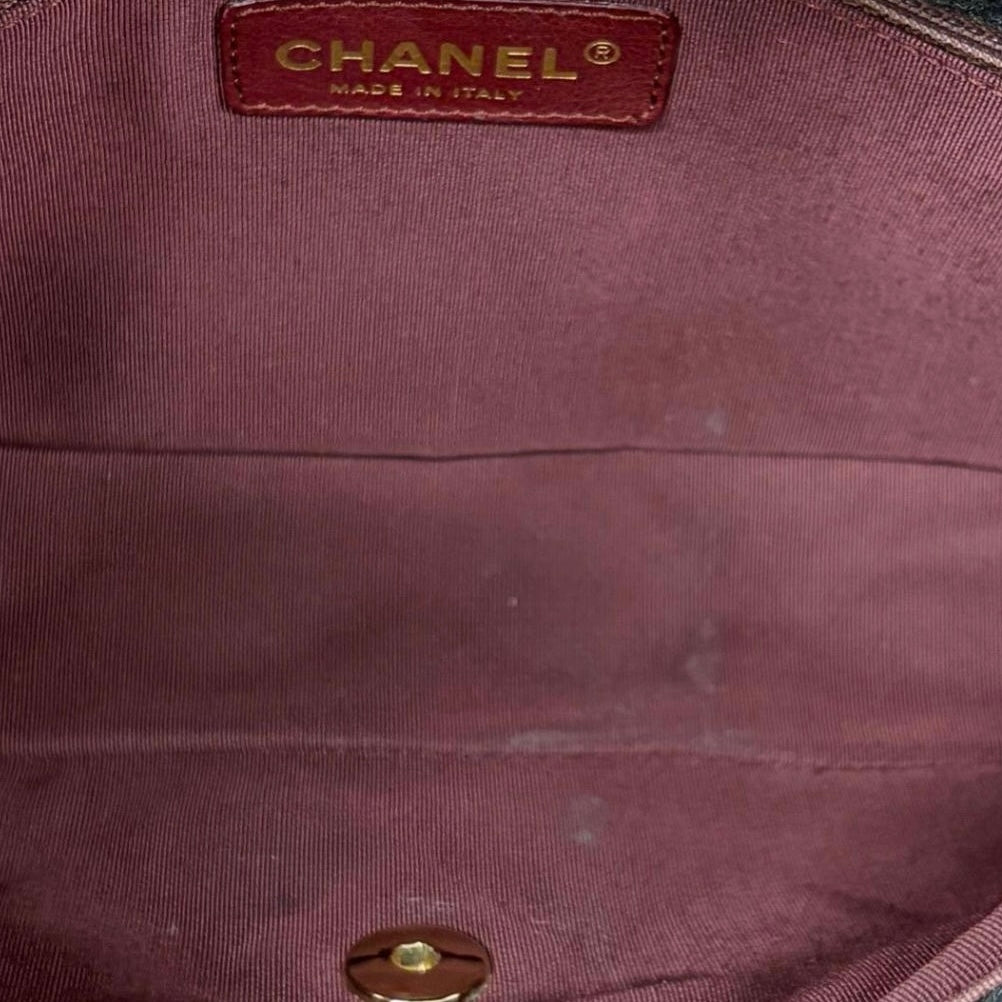 Chanel Grey Medium Wool Flap Bag