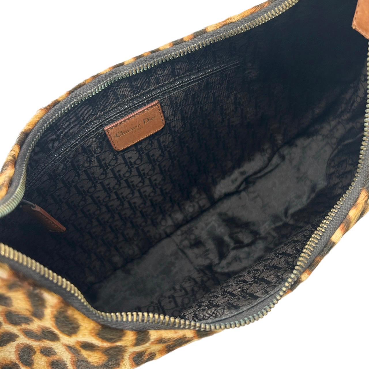Dior Cheetah Calf Hair Shoulder Bag