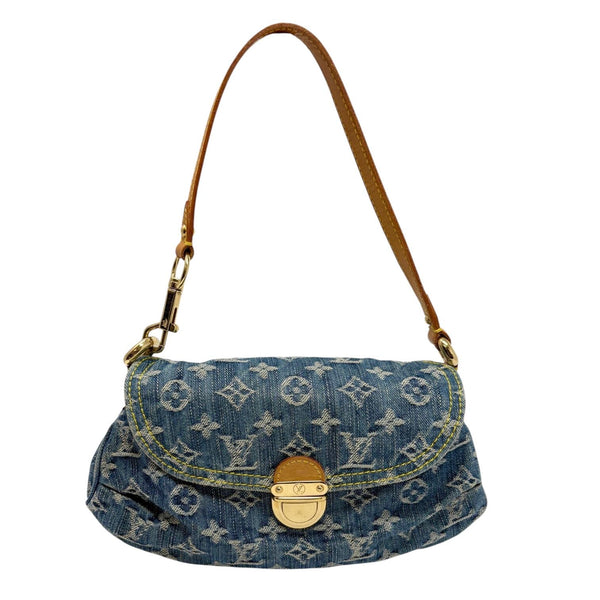 Louis Vuitton Denim Logo Shoulder Bag