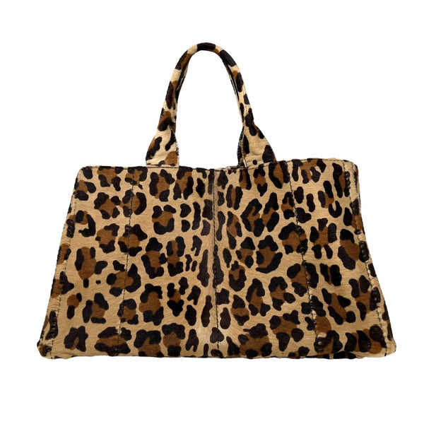 Prada Cheetah Print Calf Hair Top Handle Bag