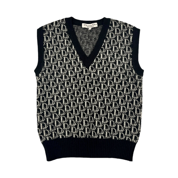 Dior Black Logo Sweater Vest