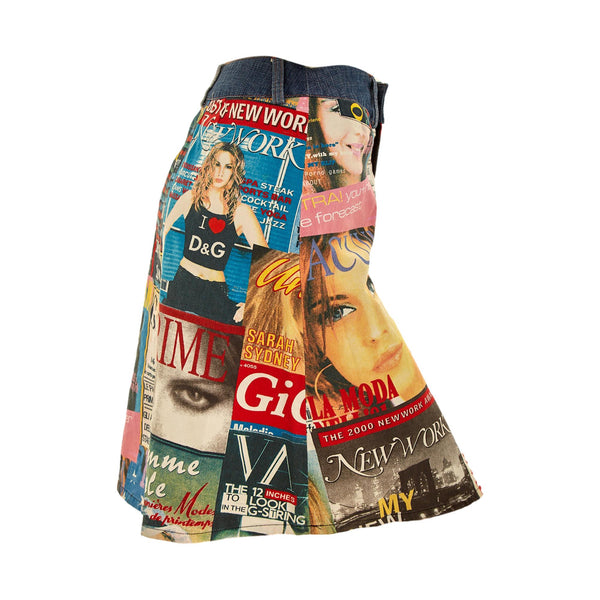 Dolce & Gabbana Magazine Print Skirt