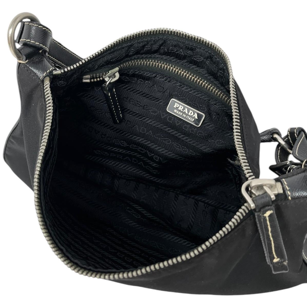 Prada Black Nylon Shoulder Bag