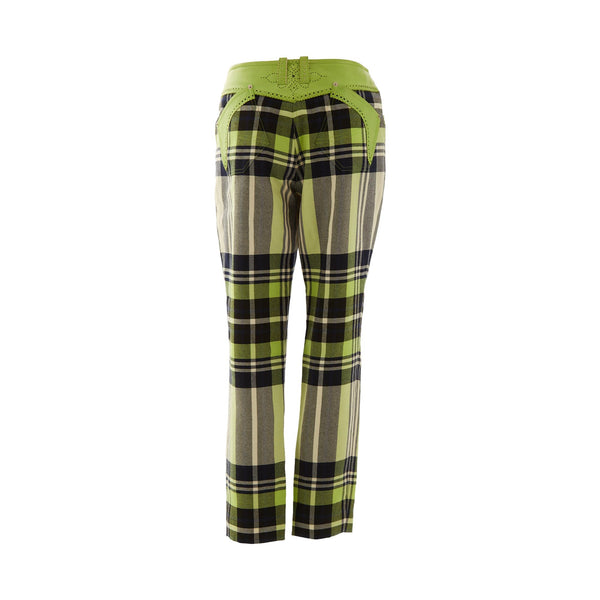 Dior Green Plaid Pants