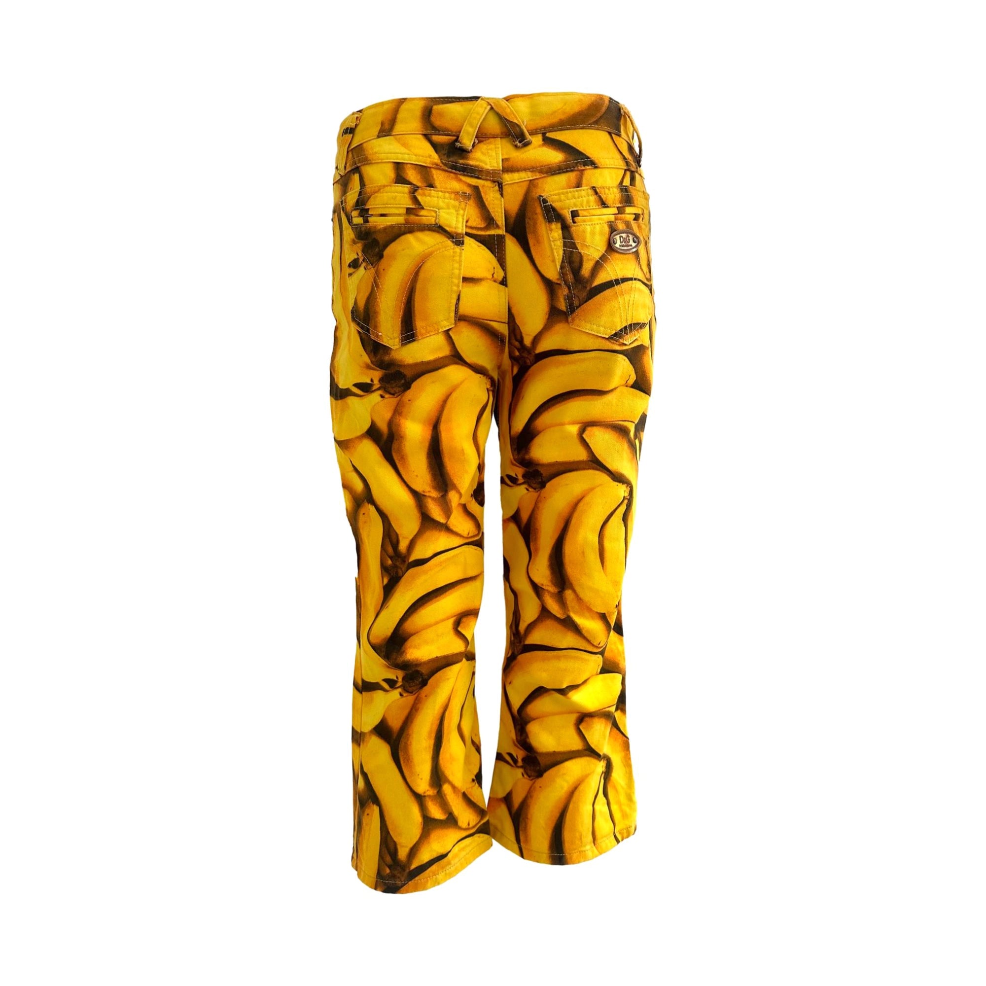 Dolce & Gabbana Yellow Banana Capri Pants