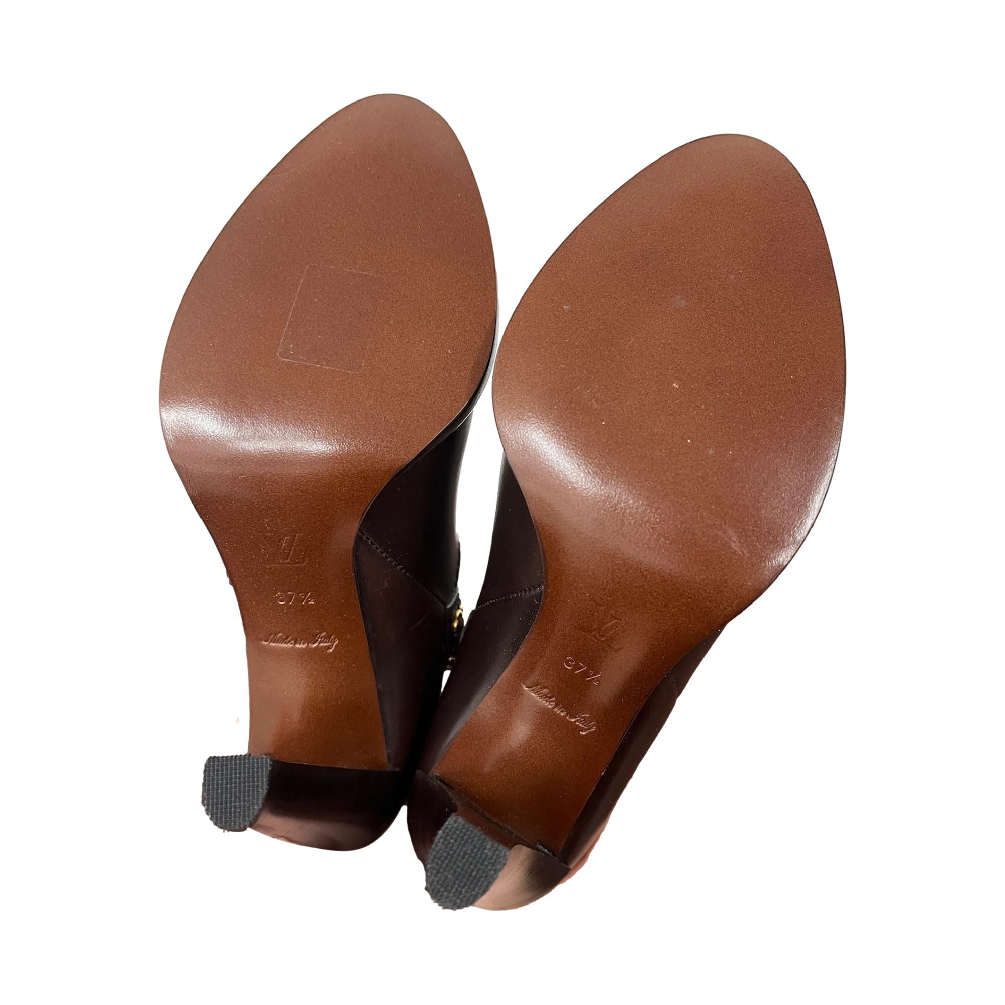Louis Vuitton Brown Knee High Boots
