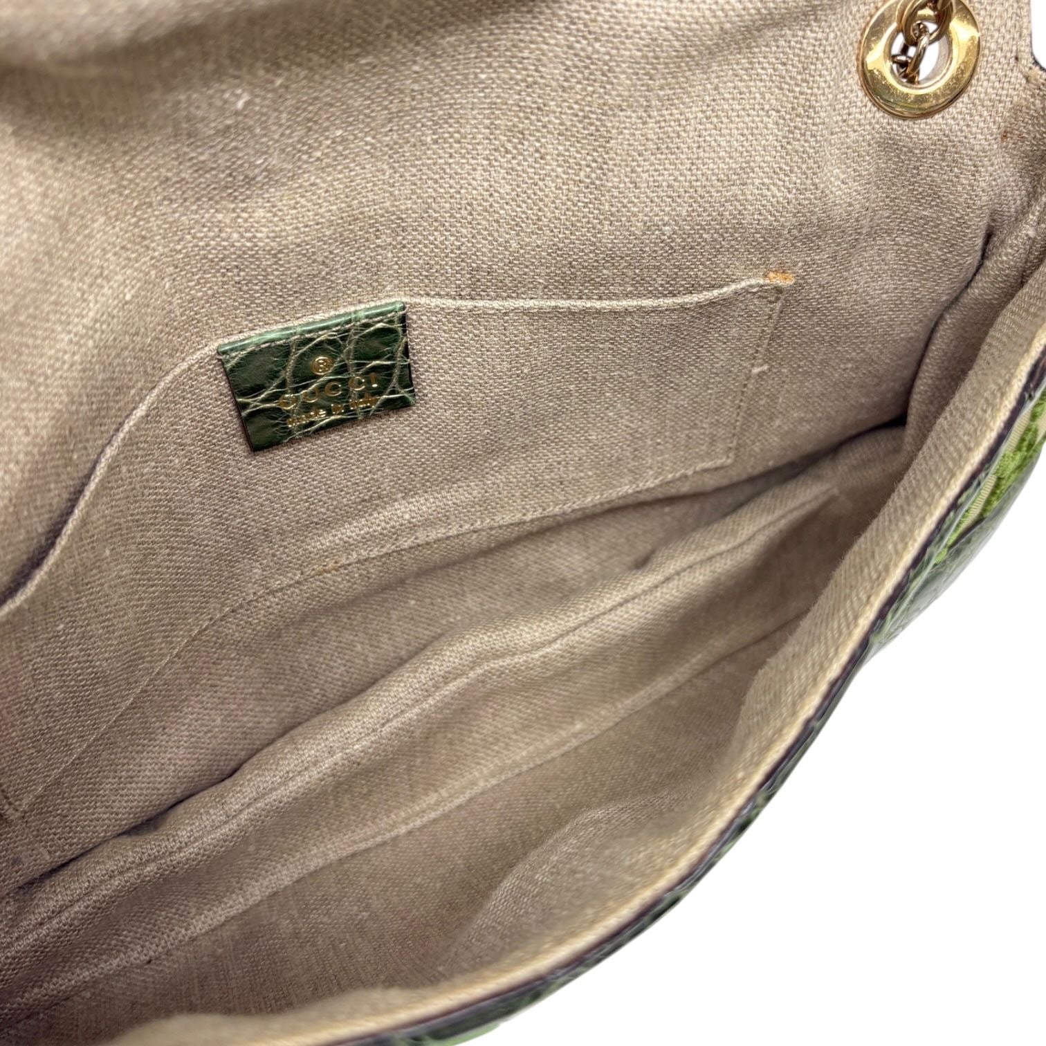 Gucci Dragon Snakeskin Bamboo Strap Bag