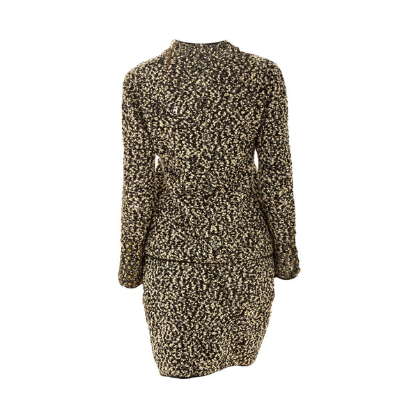 Chanel Black White Tweed Set