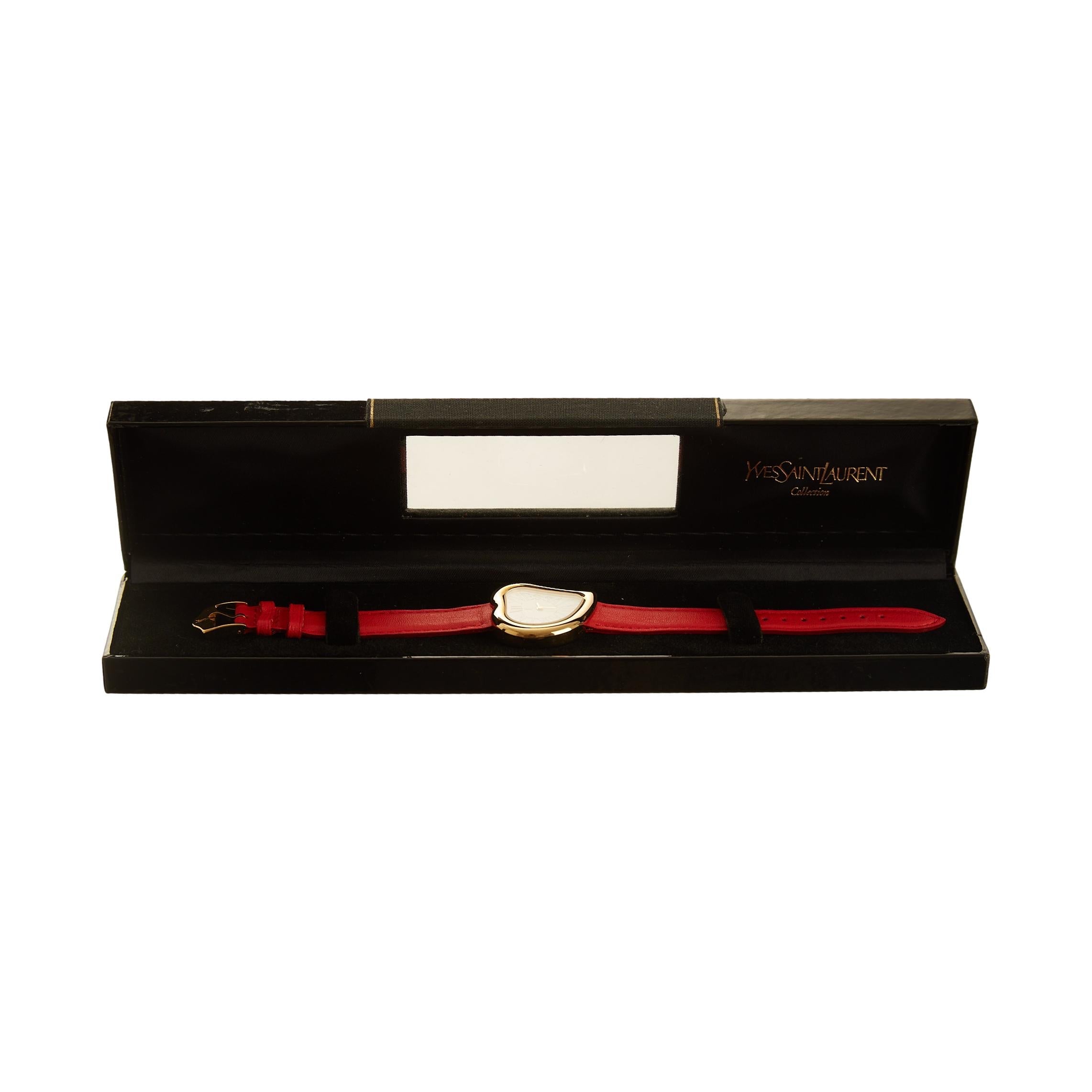 YSL Red + Gold Heart Watch – Treasures of NYC