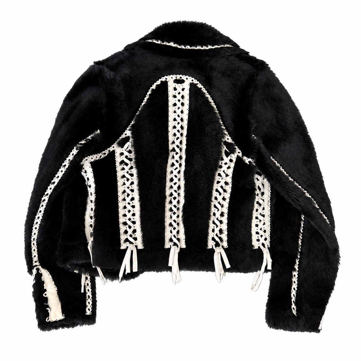 Dior Corset Detail Fur Jacket