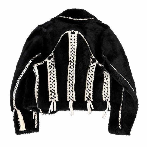Dior Corset Detail Fur Jacket
