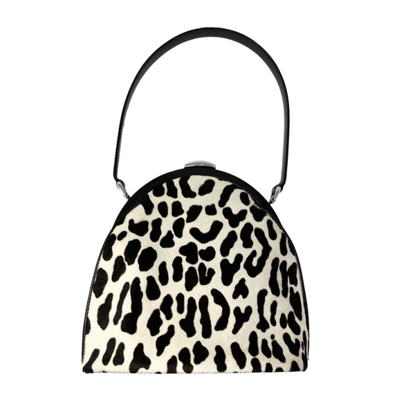 Gucci Leopard Print Mini  Top Handle Bag