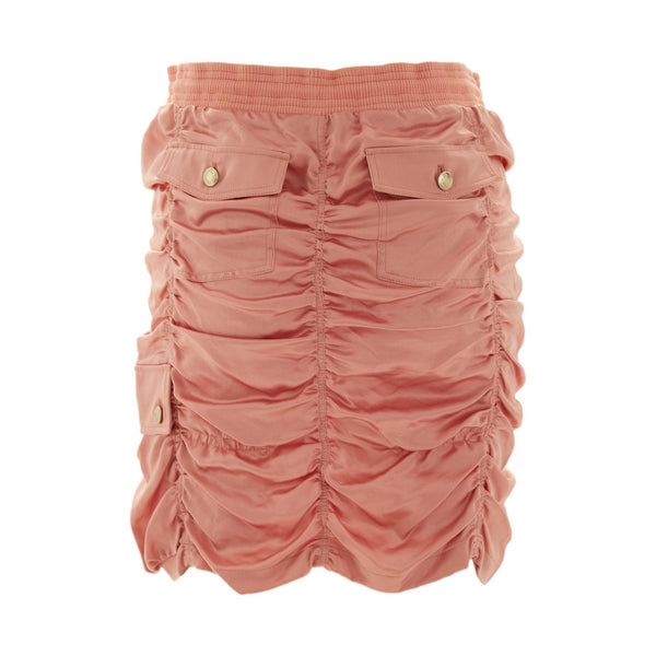 Dior Pink Rouched Silk Skirt