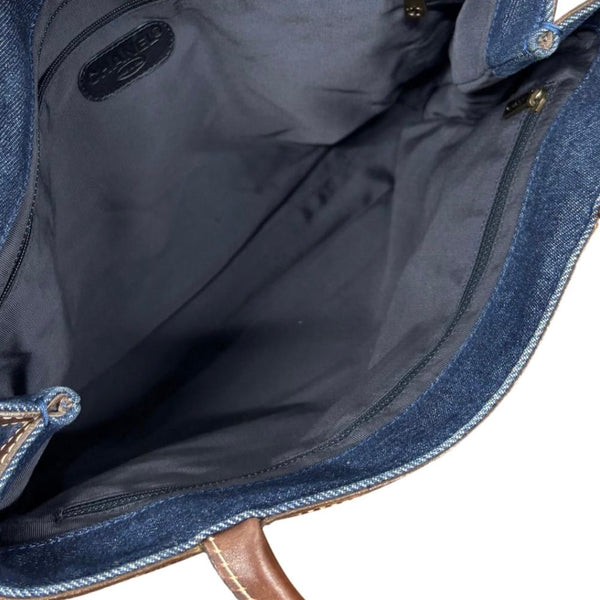 Chanel Denim and Leather Shoulder Bag