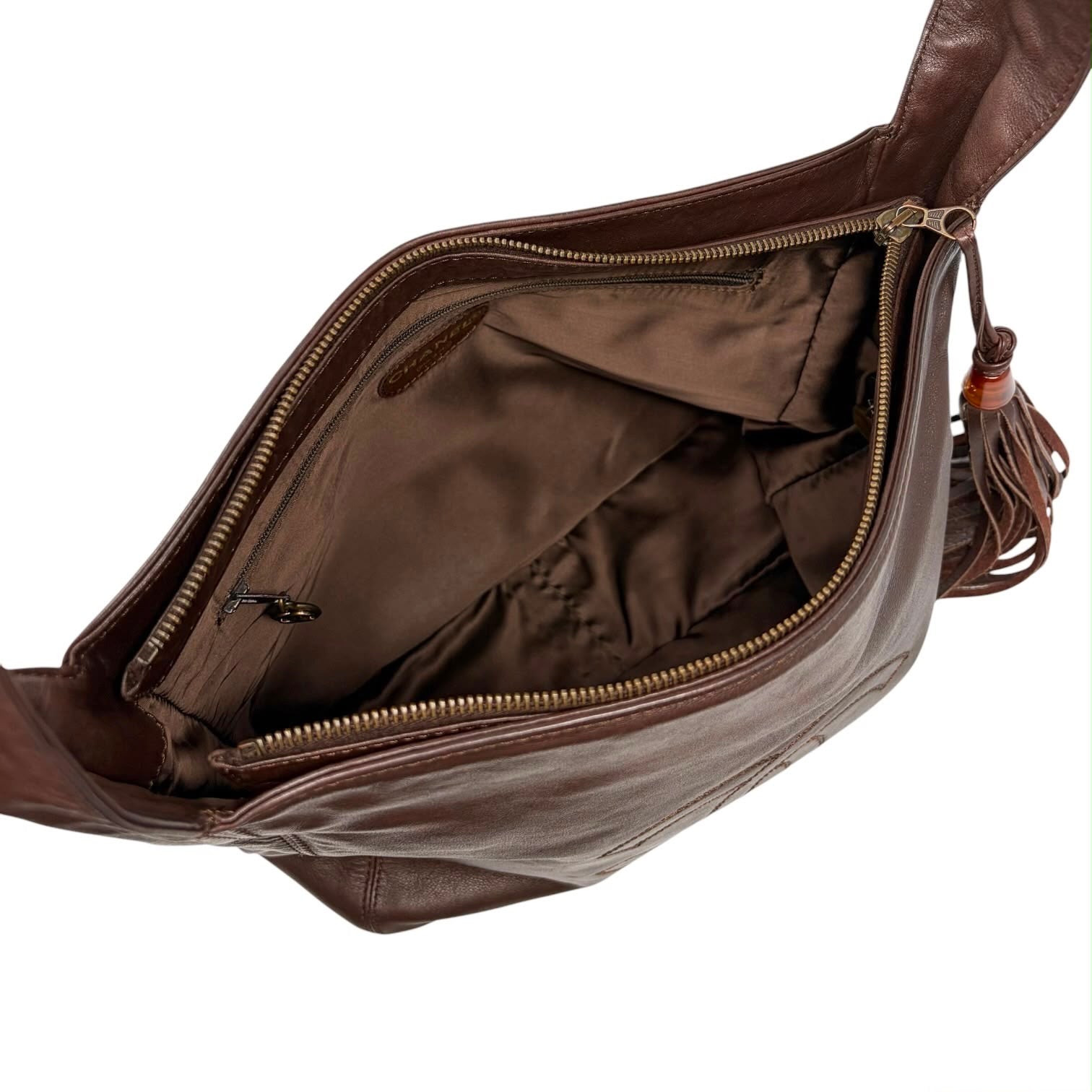 Chanel Brown Leather Shoulder Bag