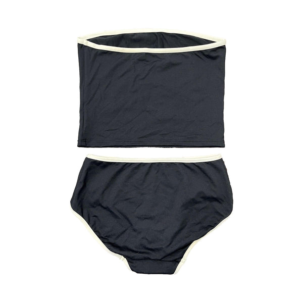Dior Black Gothic Tube Top Set