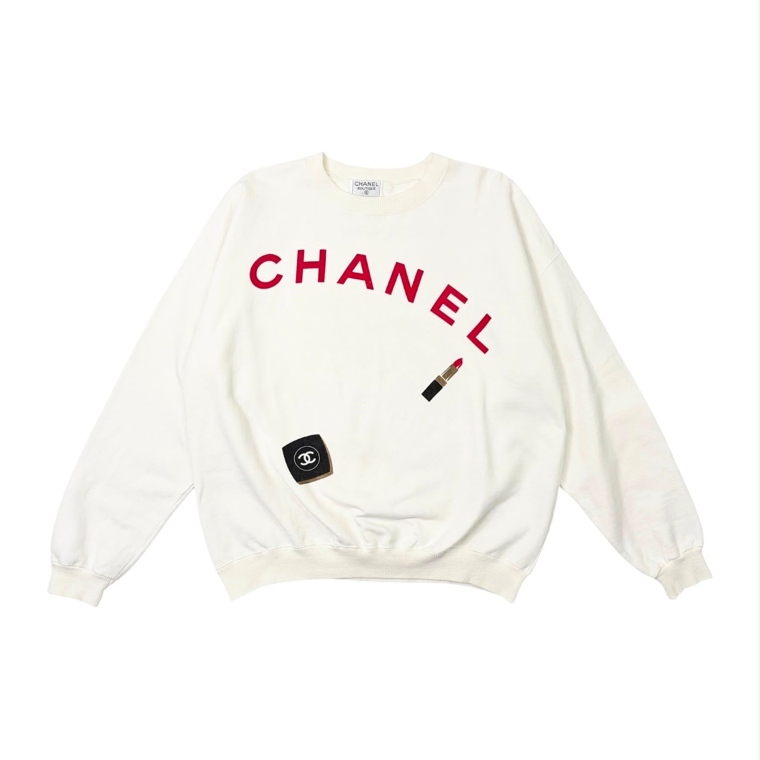 Chanel Lipstick Logo Sweatshirt