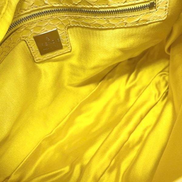 Fendi Yellow Sequin Baguette Bag