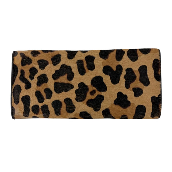 Prada Cheetah Calf-Hair Wallet