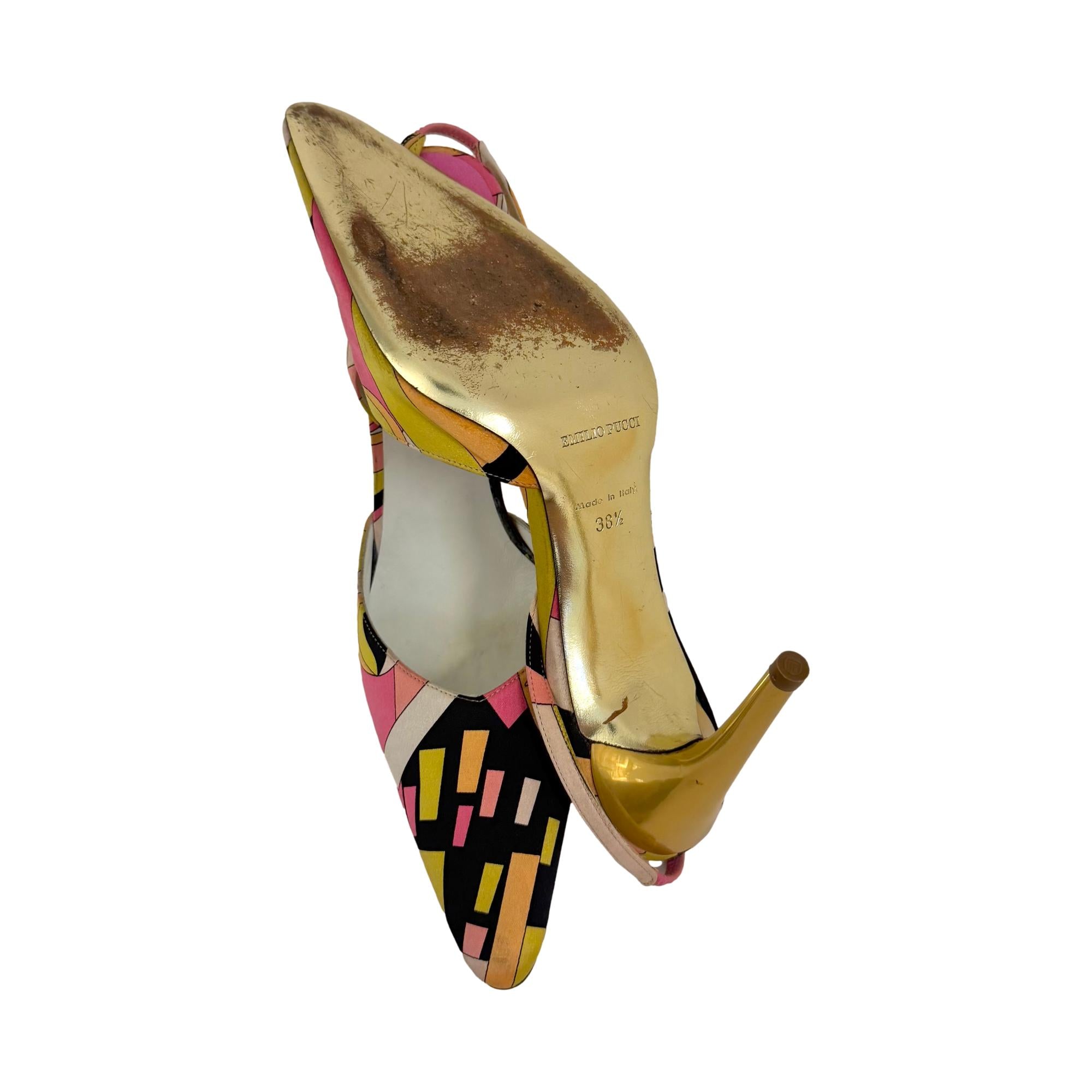 Pucci Print Slingback Heels