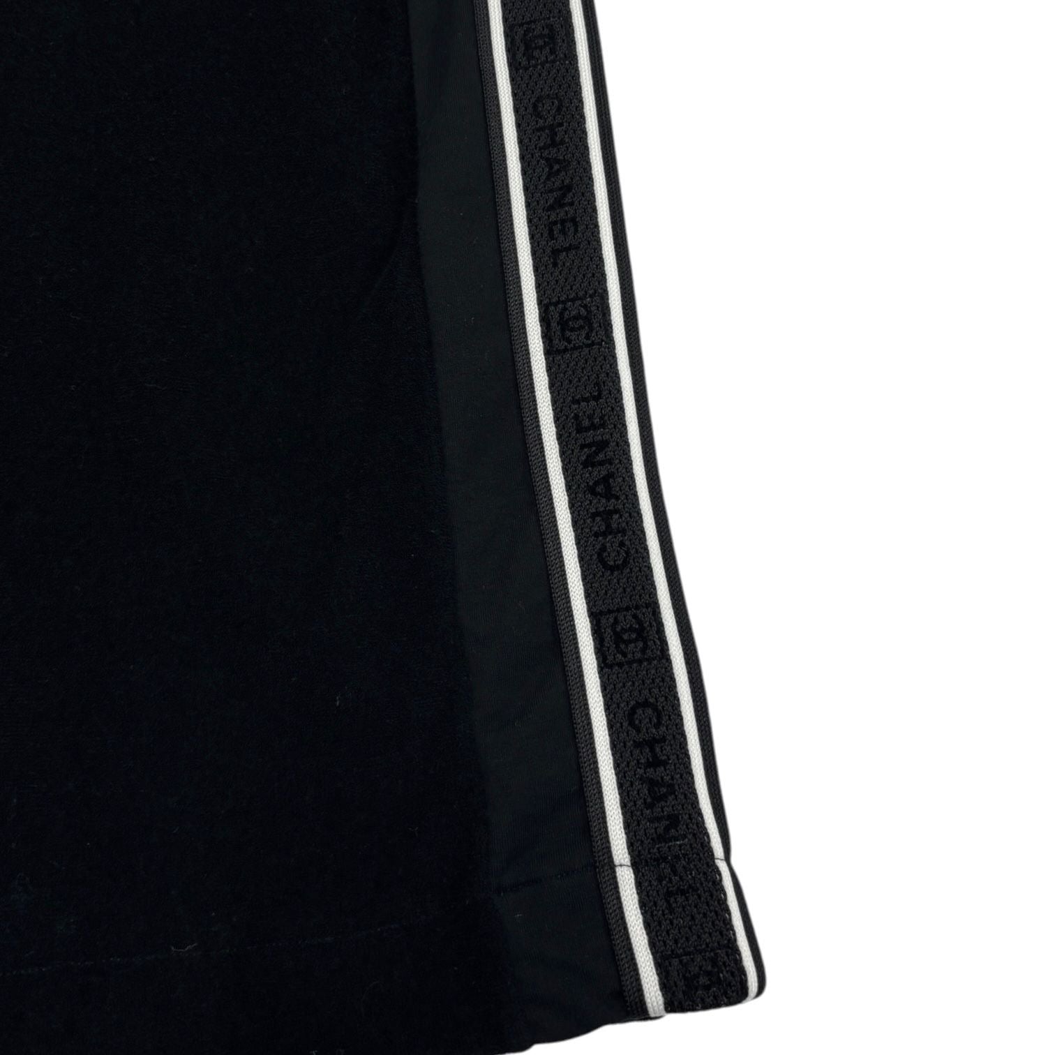 Chanel Black Logo Trim Sport Bottoms