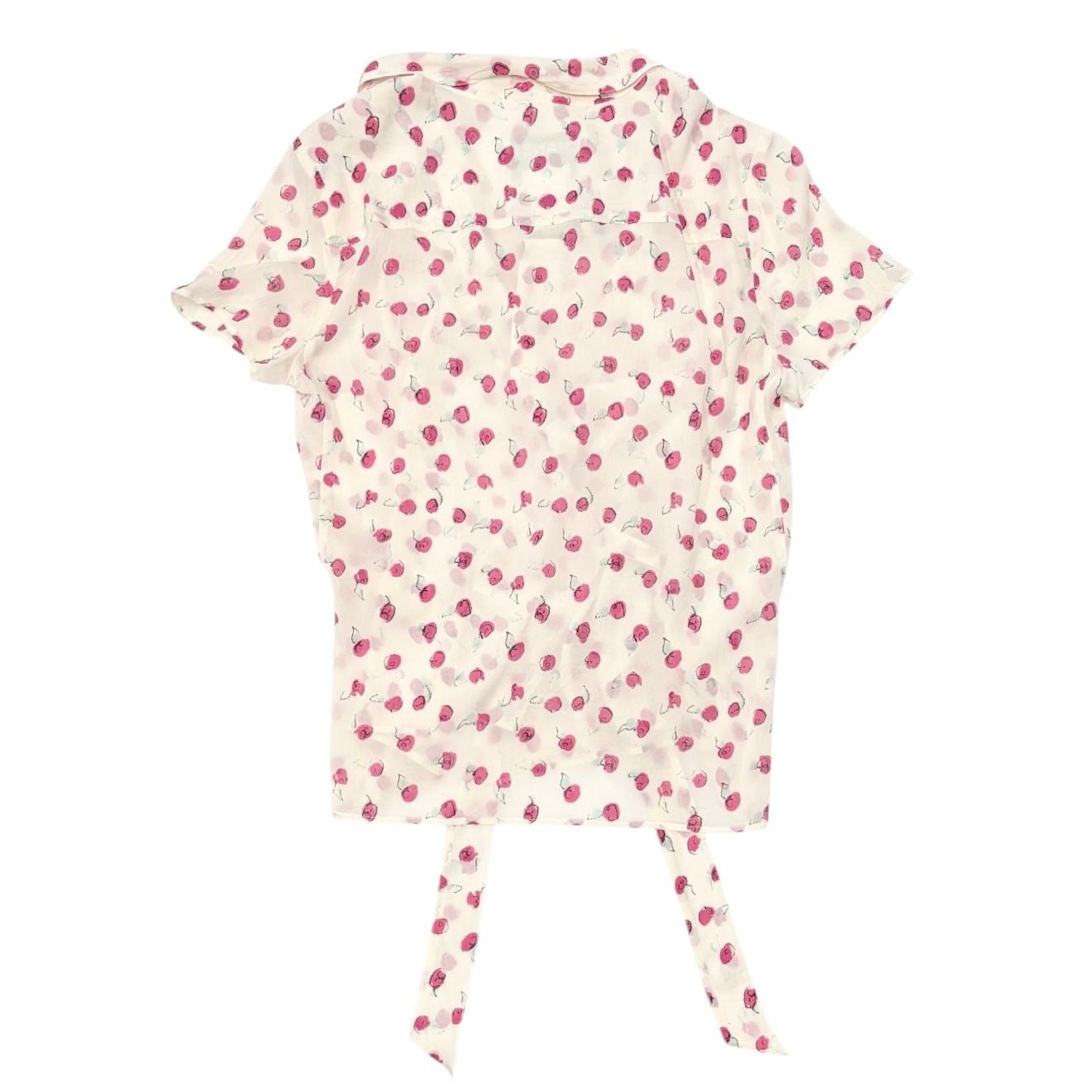 Chanel Cherry Logo Wrap Top