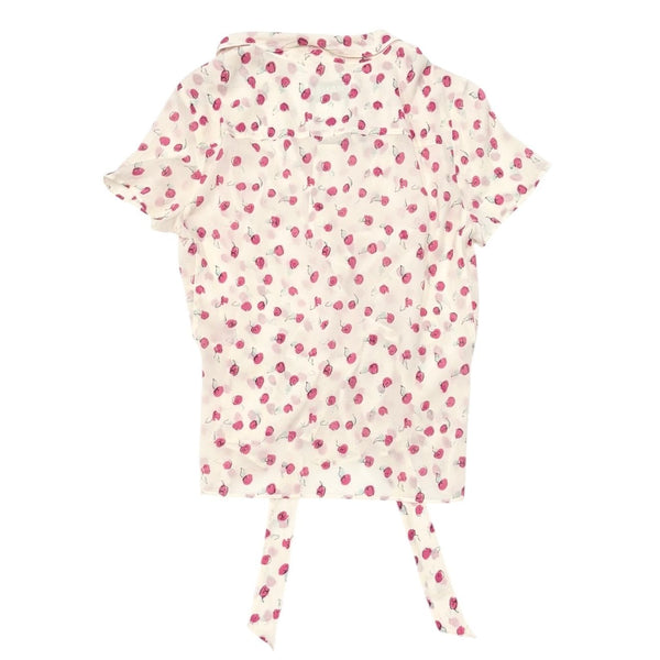 Chanel Cherry Logo Wrap Top