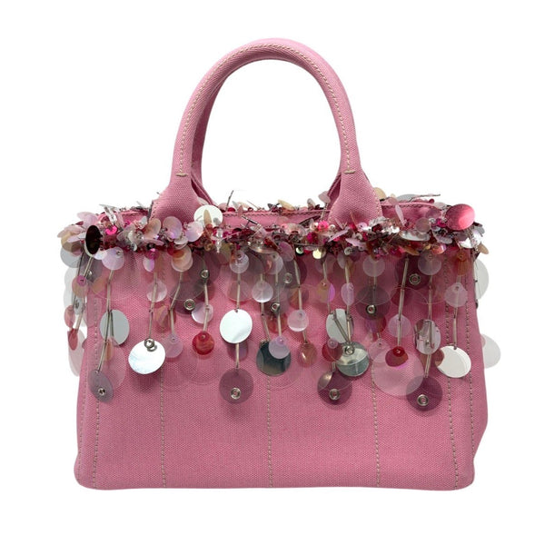 Prada Pink Sequin 2way Canapa Bag
