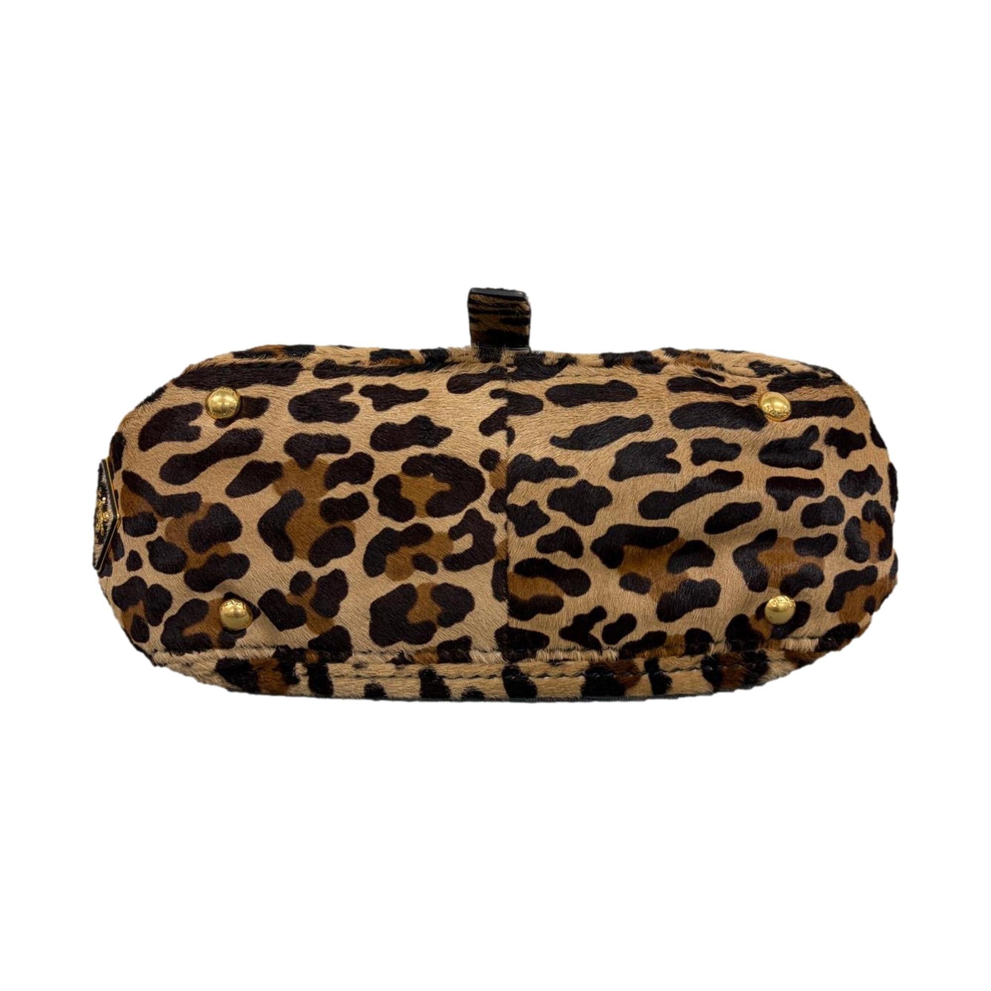 Prada Cheetah Calf-Hair Shoulder Bag