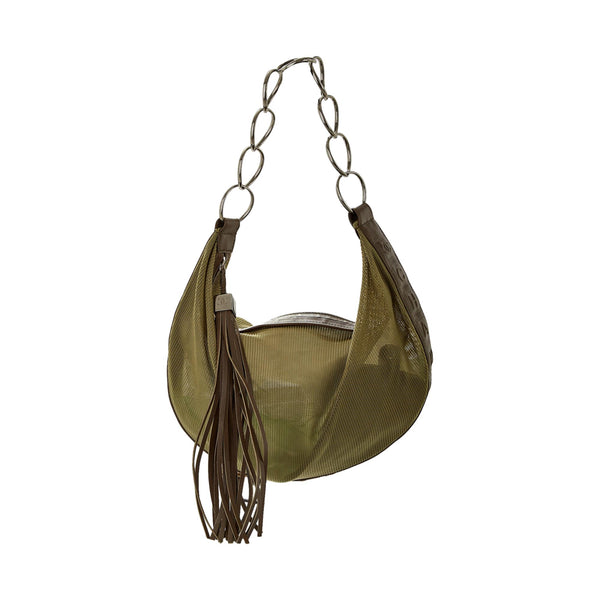 Chanel Green Mesh Chain Bag