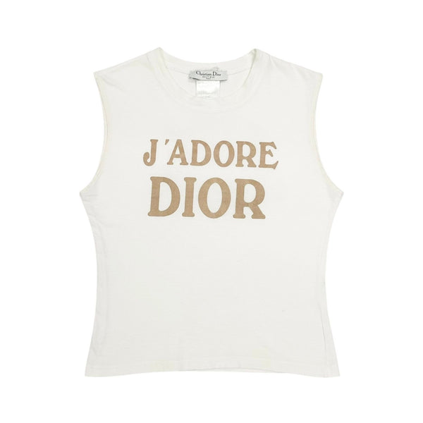 Dior J’adore White Logo Tank