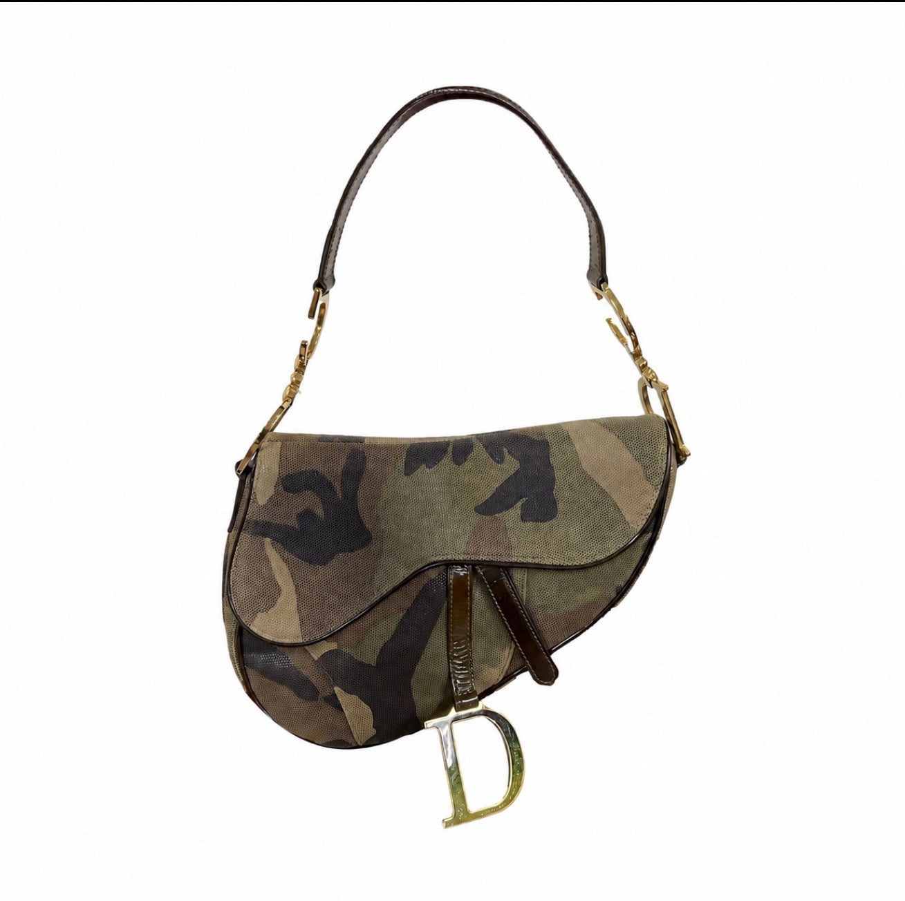 Dior Camouflage Saddle Bag