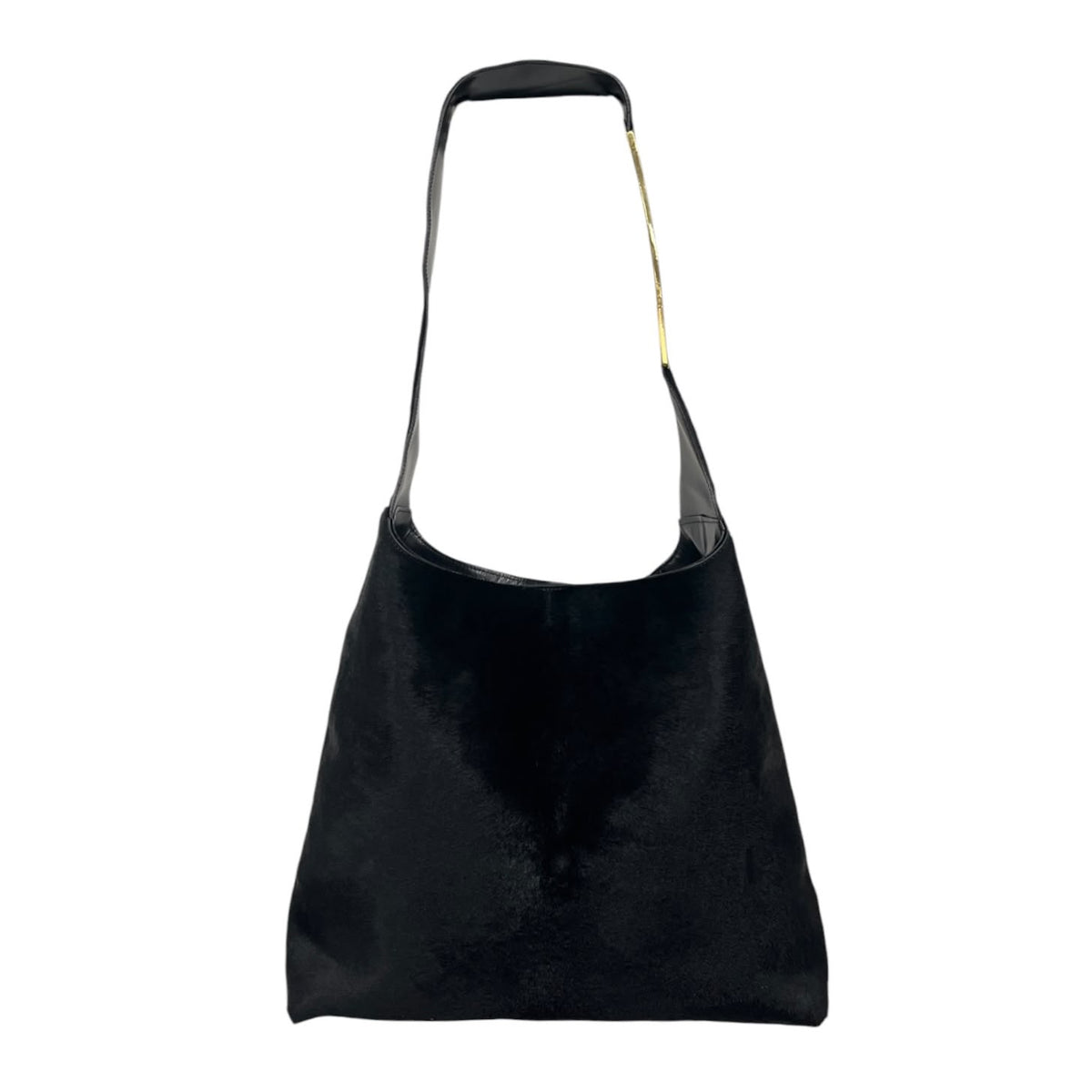 Gucci x Tom Ford Black Pony Hair Jumbo Bag