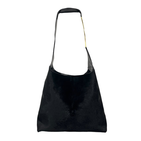 Gucci x Tom Ford Black Pony Hair Jumbo Bag