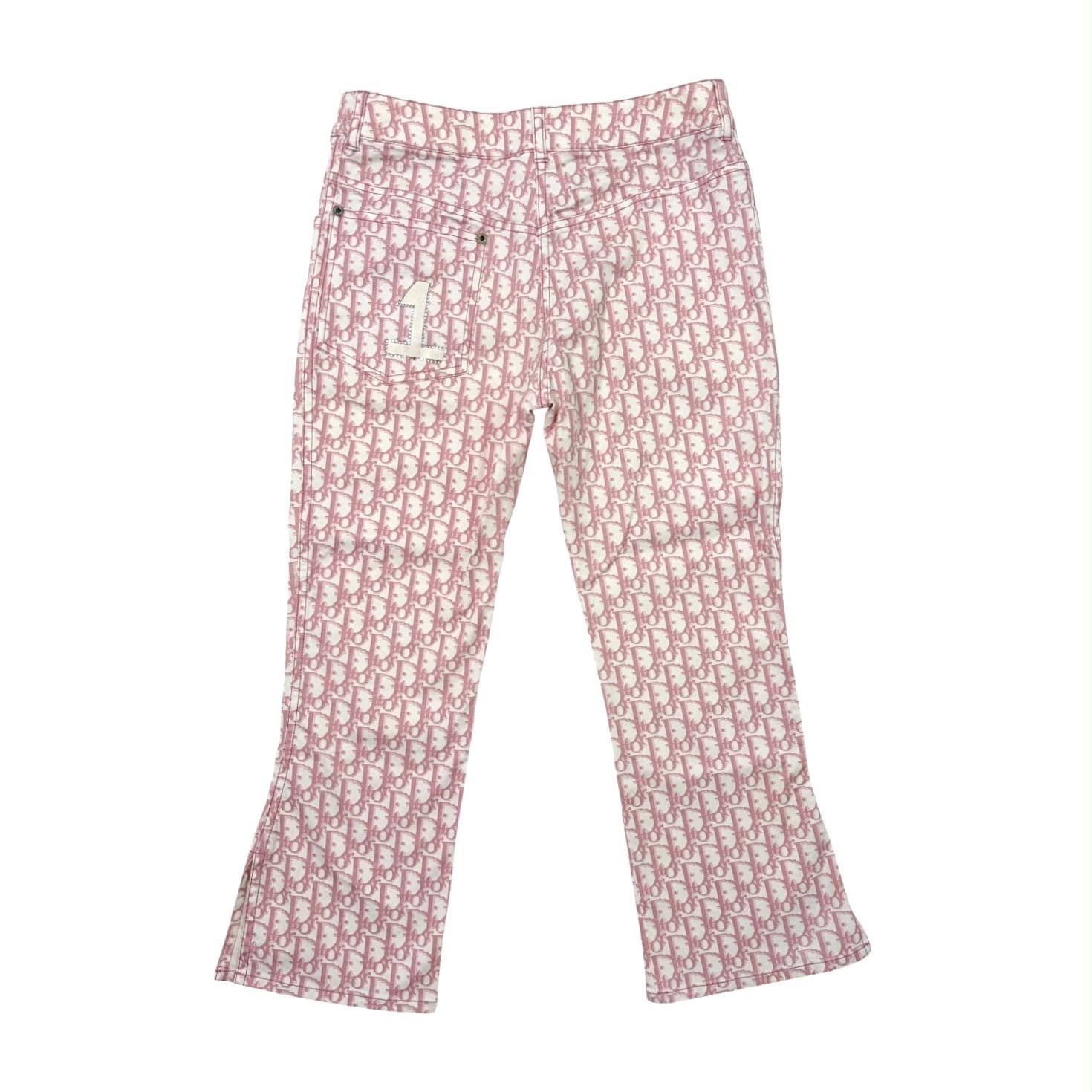 Dior Pink Logo Rhinestone Bottoms