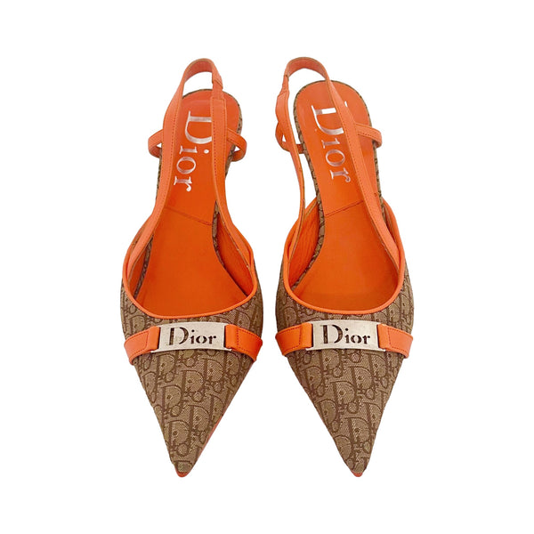 Dior Orange Logo Heels – Treasures of NYC