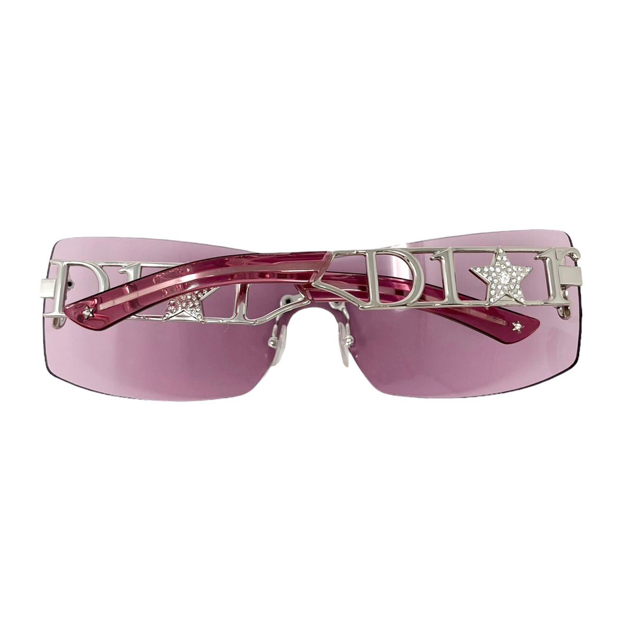 Dior Pink Star Rimless Sunglasses