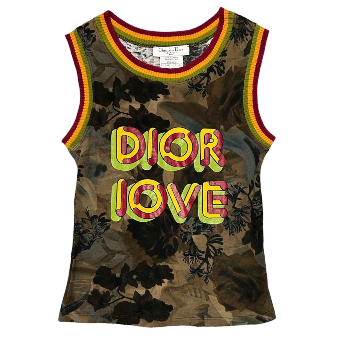 Christian Dior タンクトップ DIOR LOVE Dior Love Rasta Tank – Treasures of NYC